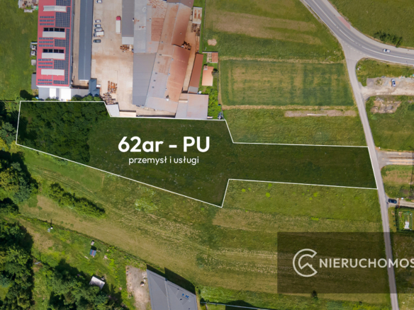Działka Produkcyjno Usługowa PU Sułkowice – 62ar