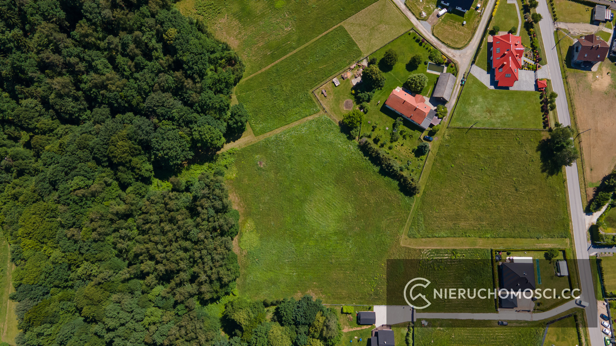 DJI_0402 Głogoczów budowlana 10 ar pod lasem OKAZJA ! 229000zł