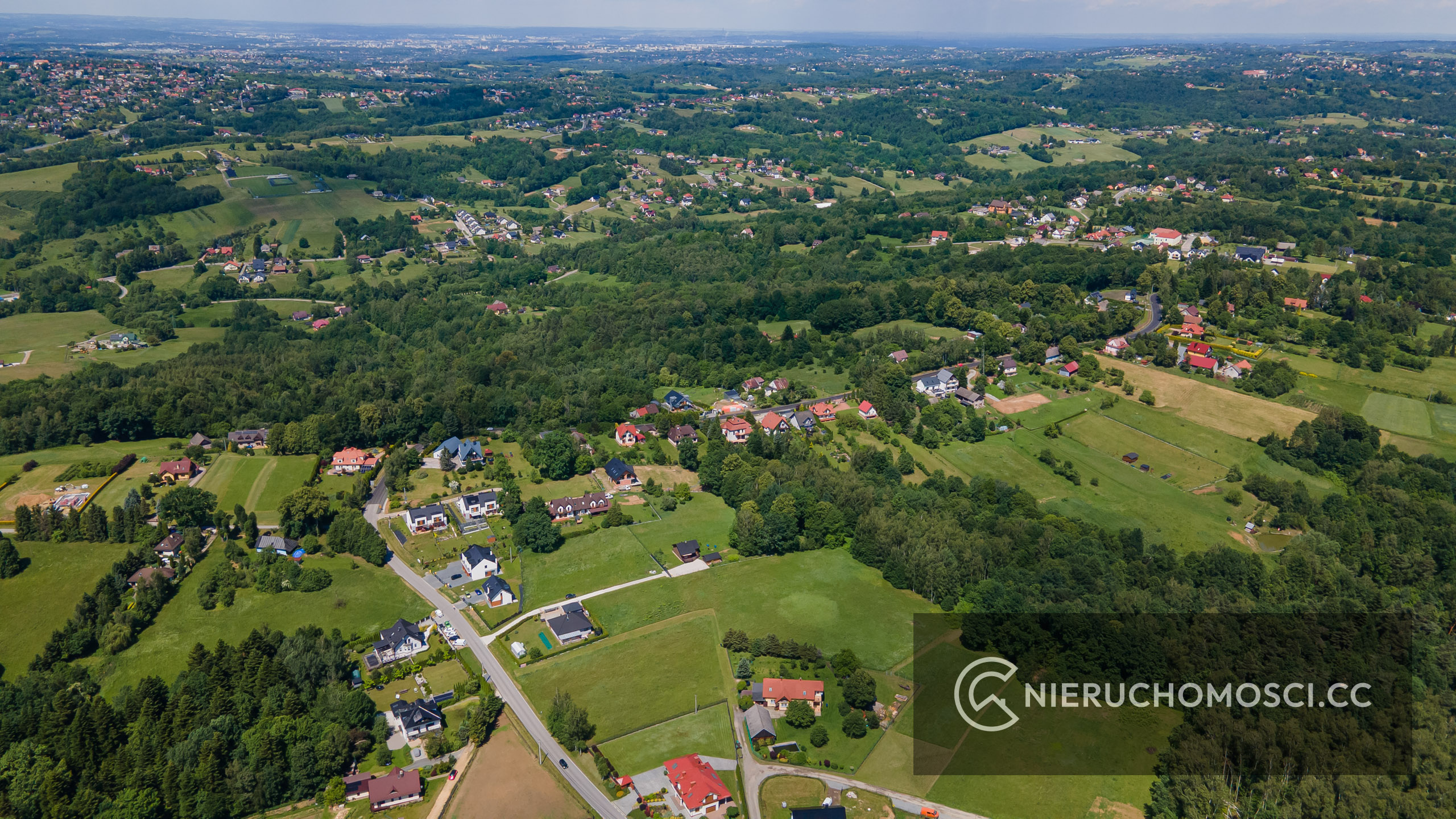DJI_0405 Działka 90 ar pod Krakowem OKAZJA z własnym lasem !