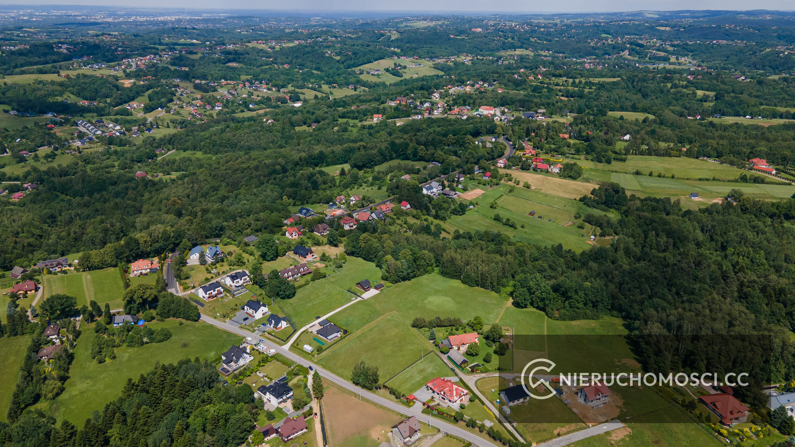 DJI_0407 Działka 90 ar pod Krakowem OKAZJA z własnym lasem !