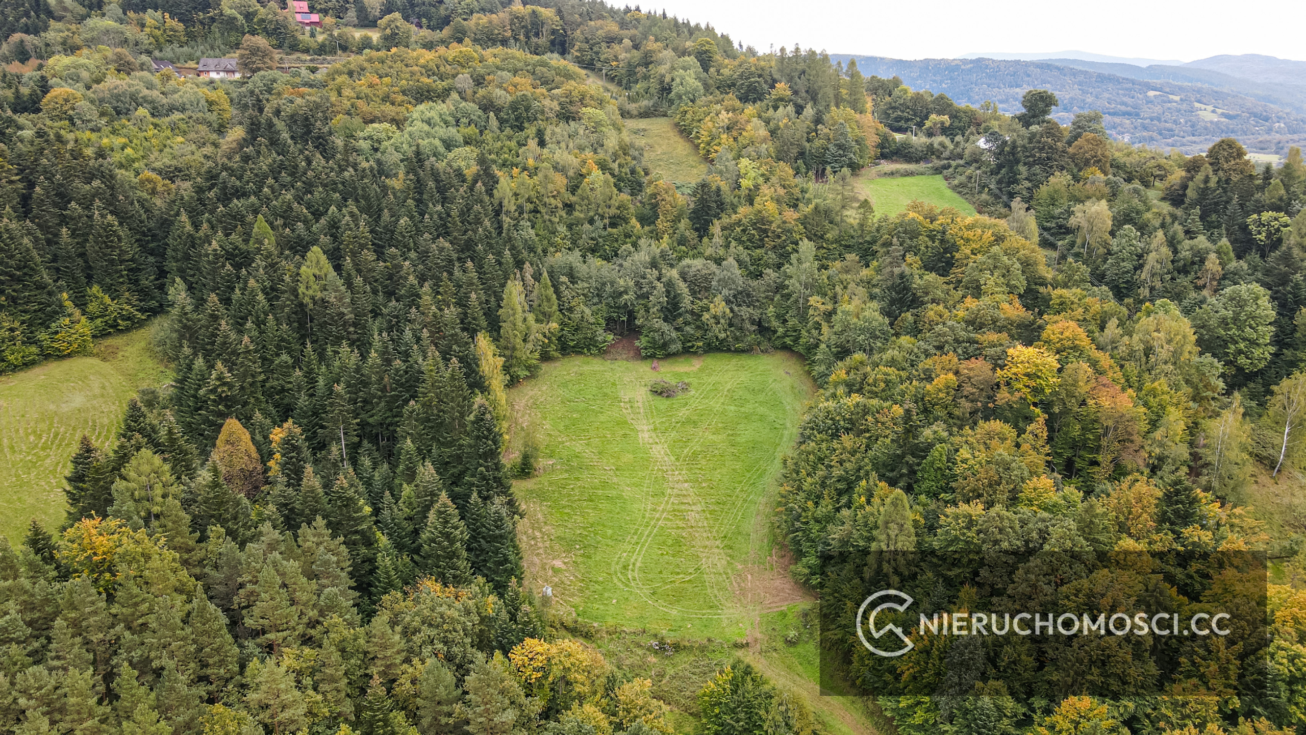 DJI_0516 Działka budowlana 43 ar – Stróża pod LASEM !