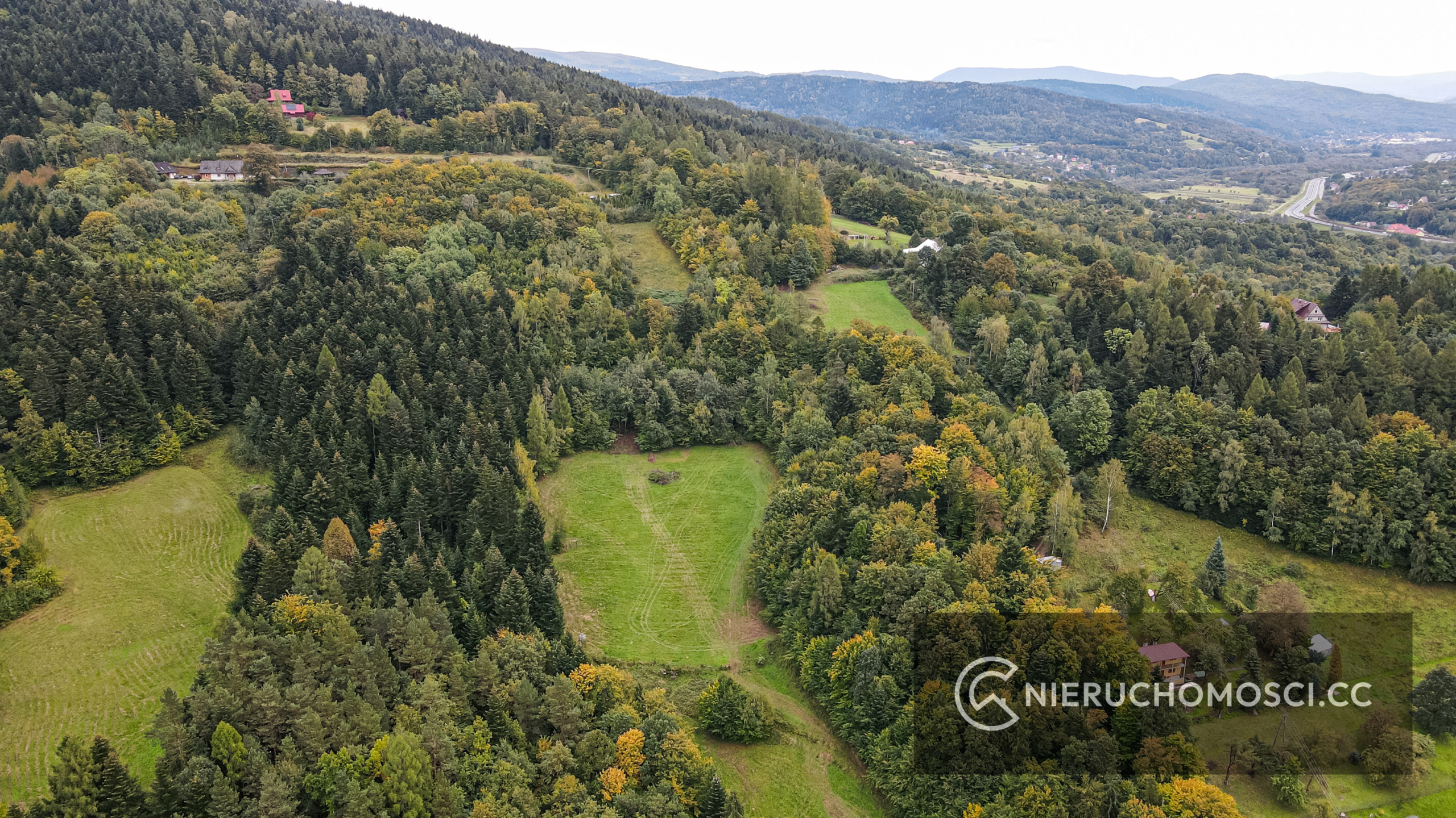 DJI_0518 Działka budowlana 43 ar – Stróża pod LASEM !