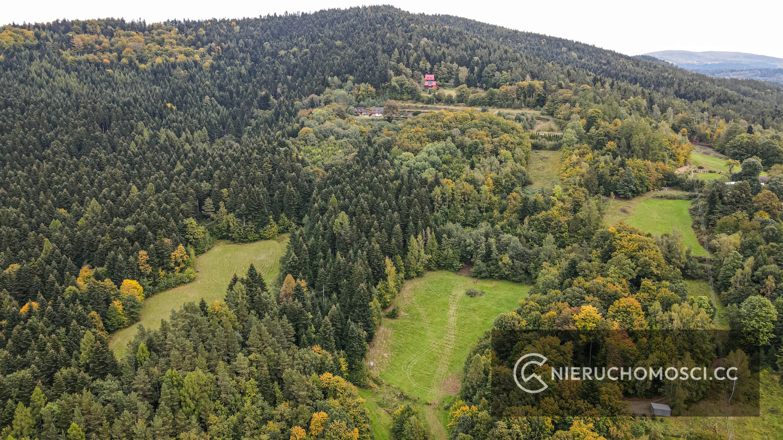 DJI_0519 Działka budowlana 43 ar – Stróża pod LASEM !