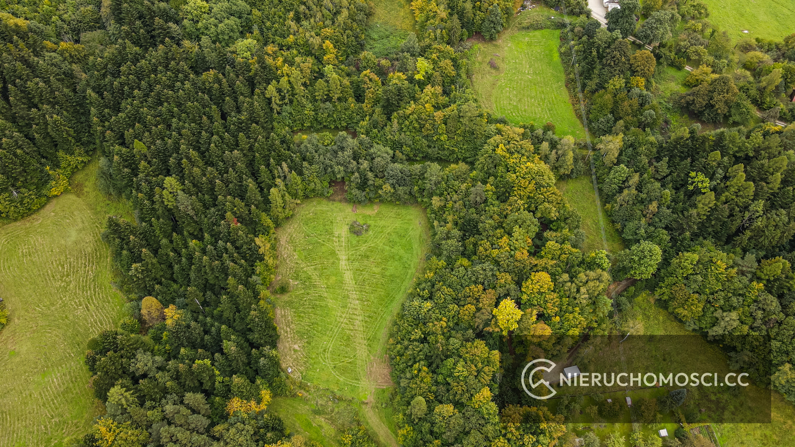 DJI_0522 Działka budowlana 43 ar – Stróża pod LASEM !