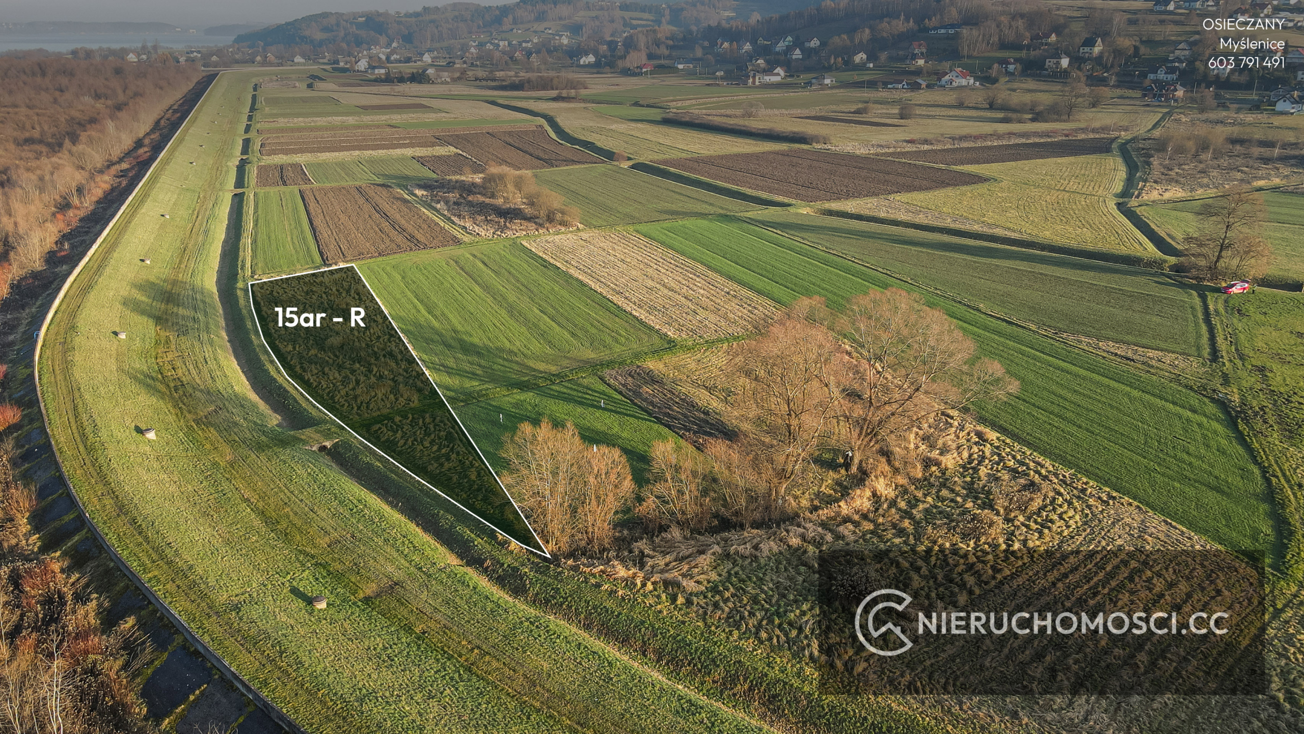 DJI_0544 01 Działka rolna 15 ar OKAZJA ! Osieczany !