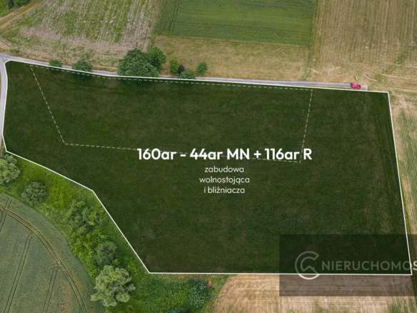 Działka budowlano – rolna 1,6ha pod Krakowem