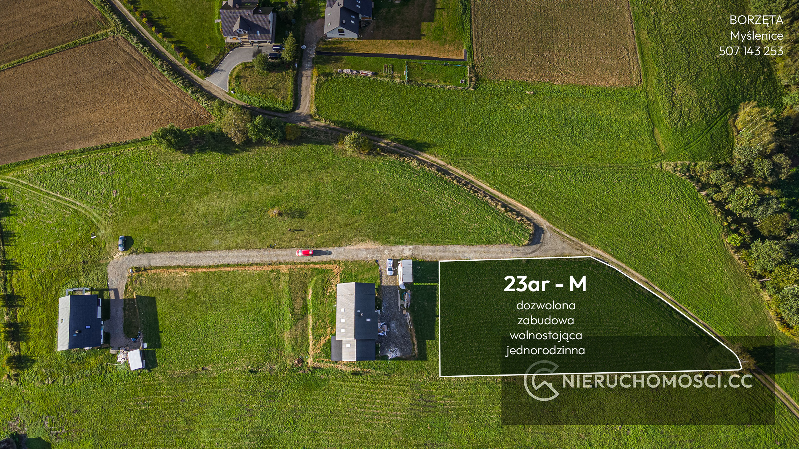 DJI_0604_1 02 Działka pod Myślenicami WIDOKOWA – 23ar